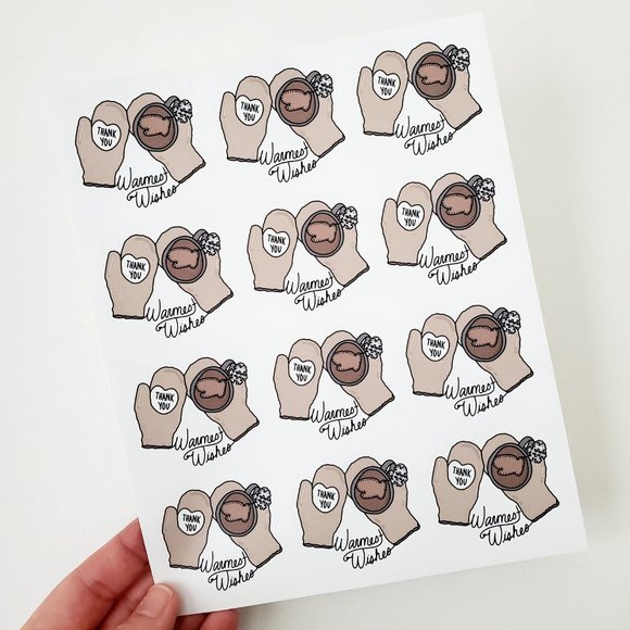 LB048 Warmest Wishes Thanks Sticker [Price Firm] - Picture 4 of 8